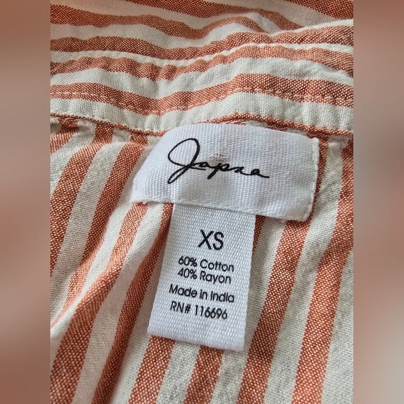 Japana Striped Salmon and White Dress - Picture 11 of 11